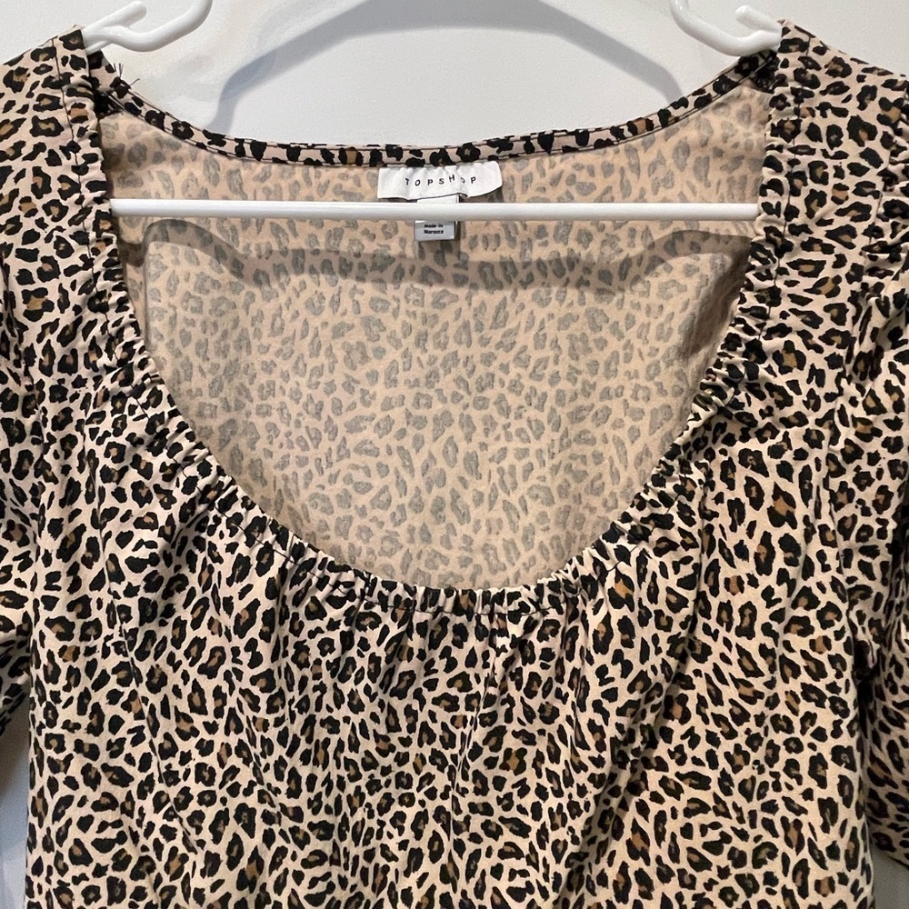 Topshop Beige and Black Leopard Print Dress
0027 - Picture 3 of 5